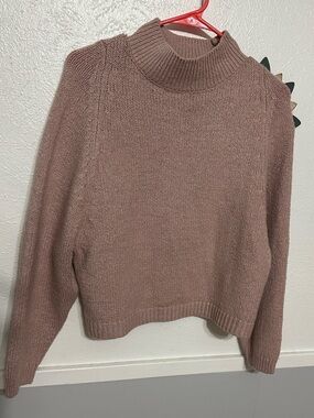Old Navy Coral Mock Neck Sweater